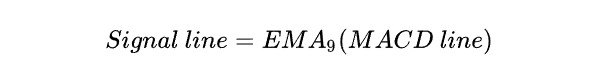 MACD signal formula