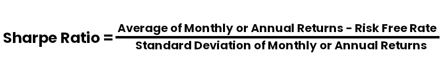 sharpe ratio formula